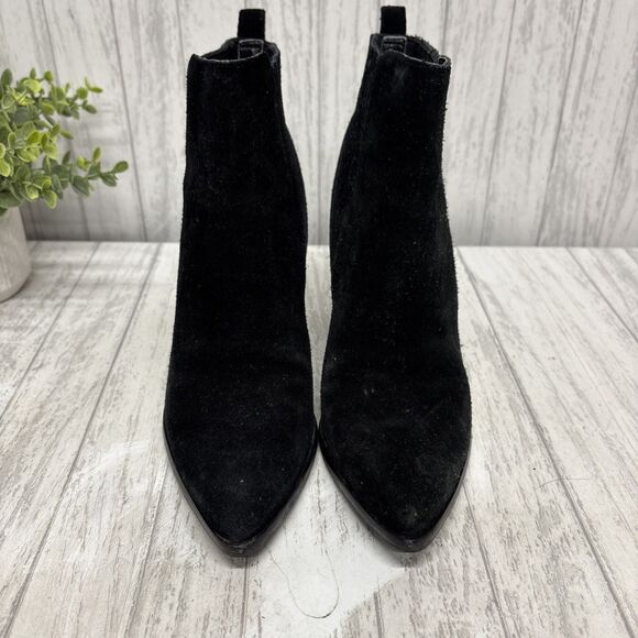 Womens Size 7.5 Marc Fisher Black Suedes Booties - Picture 2 of 8
